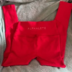 MD Alphalete Red Legging